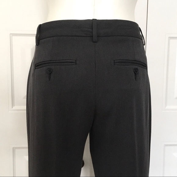 EXPRESS charcoal gray Editor flared trousers 2 - Picture 5 of 9